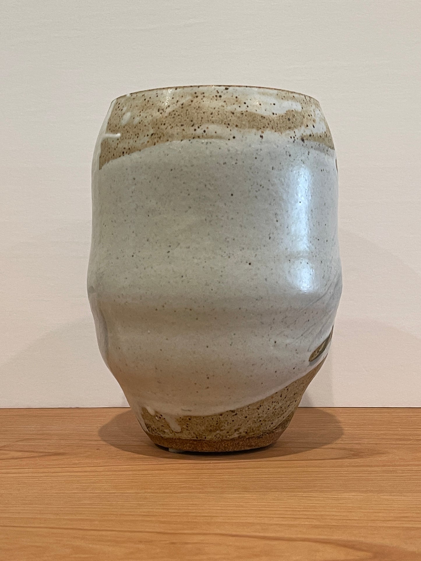 Shoshi Watanabe - Vase-Large-Natural with White Splash
