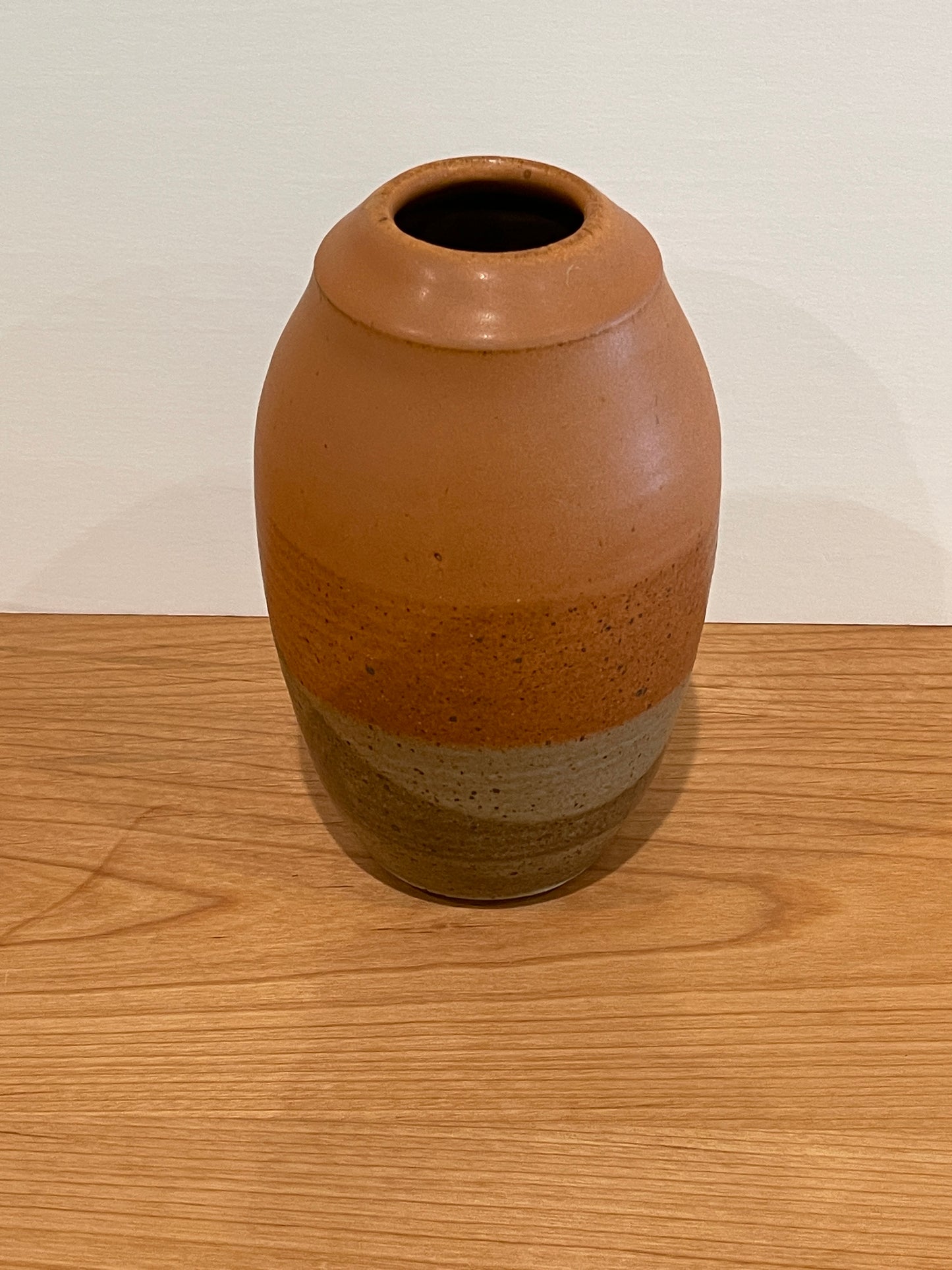 Shoshi Watanabe - Vase-Large-Orange on Brown