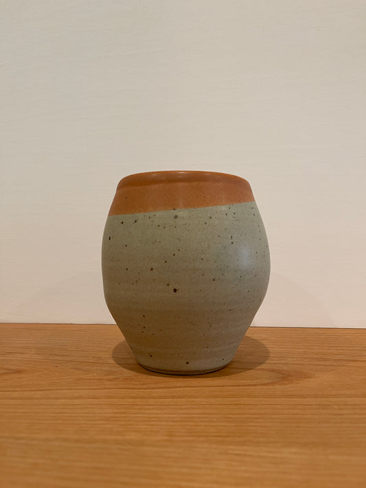 Shoshi Watanabe - Vase-Medium-Orange and Light Blue