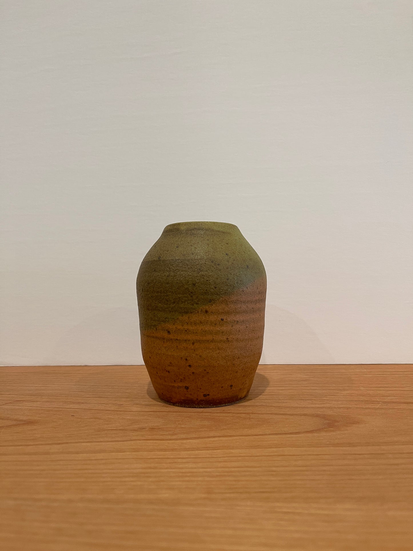 Shoshi Watanabe - Vase-Small-Brown and Light Yellow Green