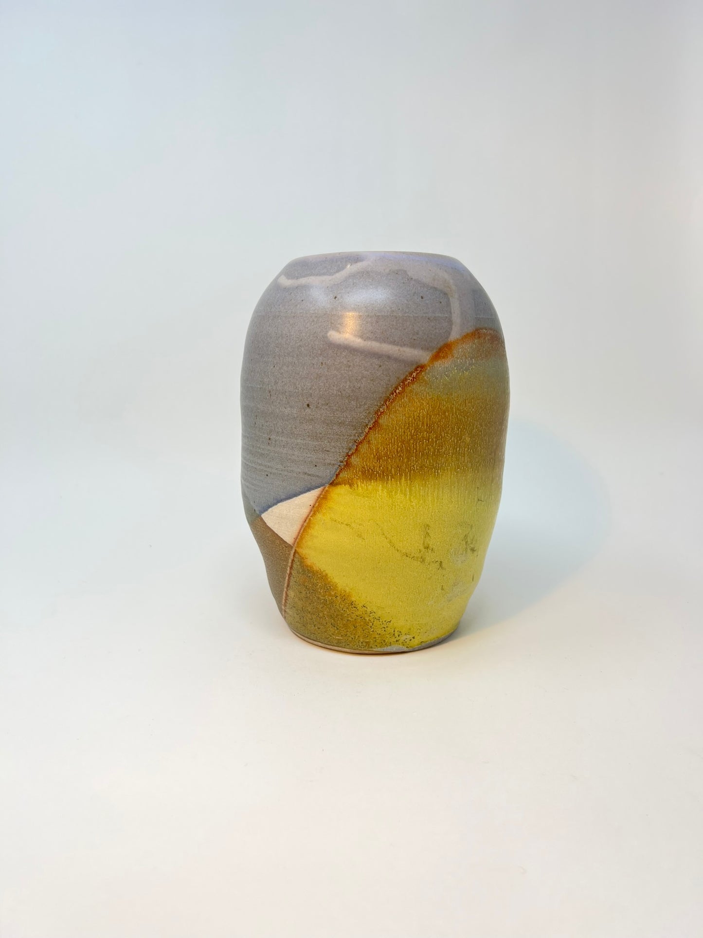 Shoshi Watanabe - Vase (Blue-gray and Yellow)